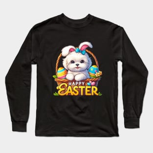 Maltipoo Easter Bunny Long Sleeve T-Shirt